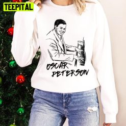 Minimalist Design Jazz Pianist Oscar Peterson Unisex Sweatshirt