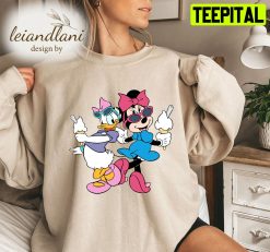 Minnie And Friends Daisy Minnie Friends Mickey Minnie Best Friends Disney Sweatshirt