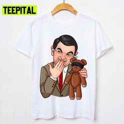 Mr Bean With Blinded Fold Teddy Unisex T-Shirt