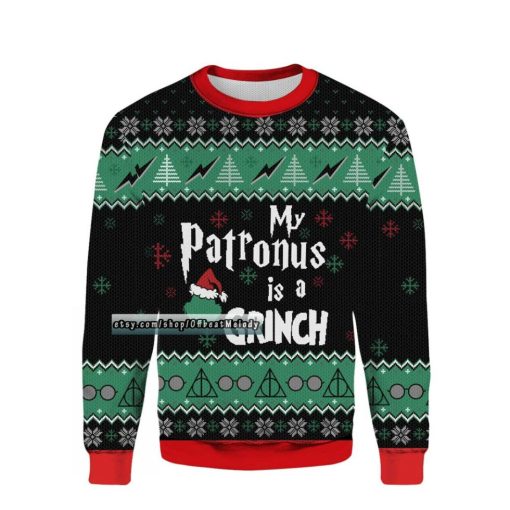 My Patronus Is Grinch Ugly Christmas Sweater