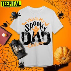 My Spooky Halloween Single Dad Retro Art Unisex T-Shirt