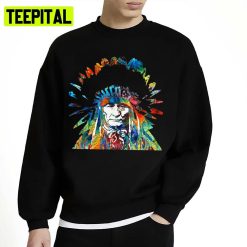 Native American Art Chief By Sharon Cummings Unisex Sweatshirt