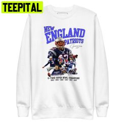 New England Patriots 6x Super Bowl Champions 2002-2004-2005-2015-2017-2019 Unisex Sweatshirt