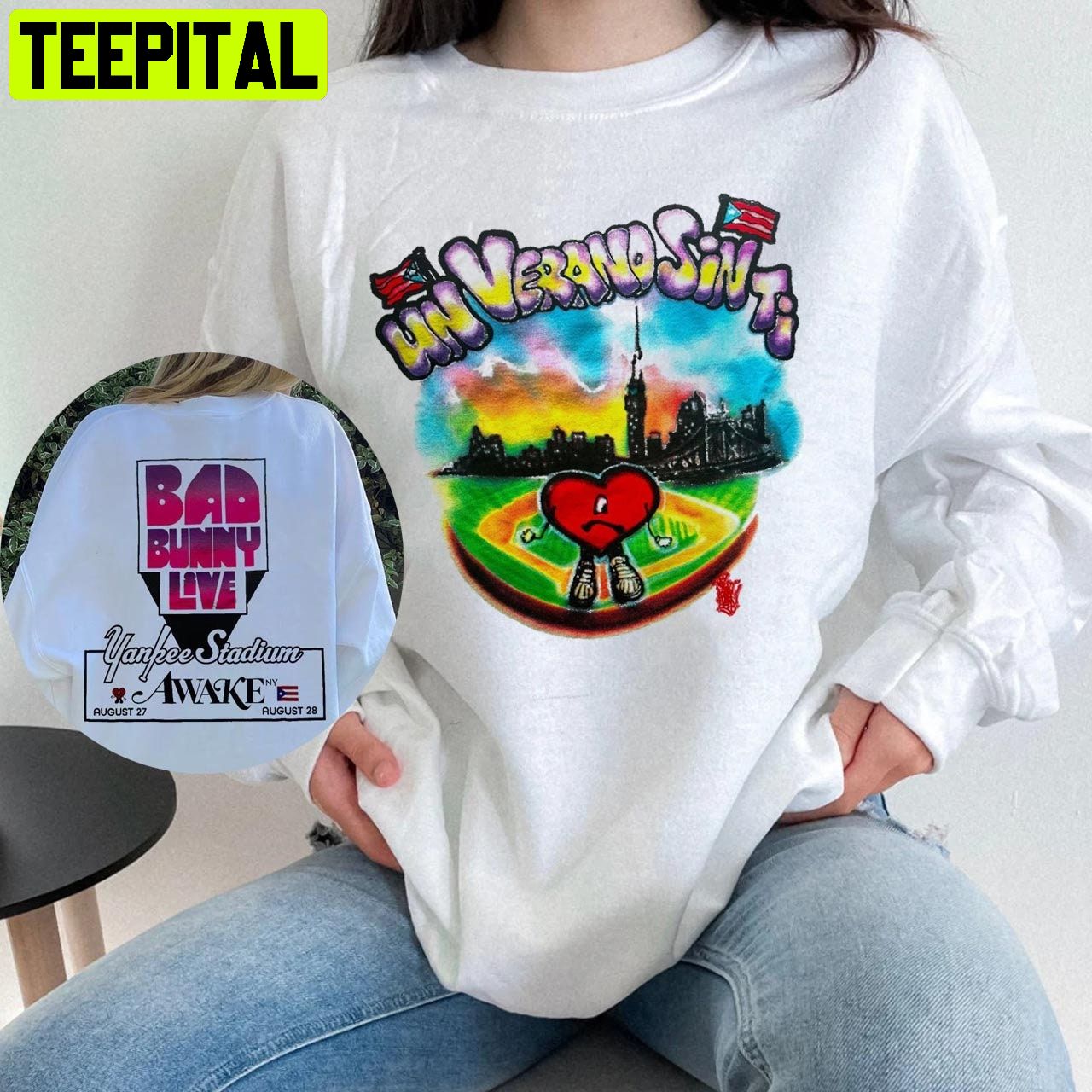 New York 2022 Bad Bunny Concert Bad Bunny World's Hottest Tour Unisex  T-Shirt – Teepital – Everyday New Aesthetic Designs