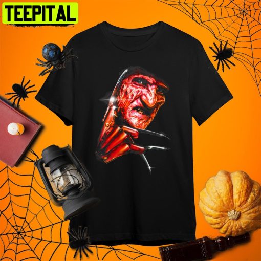 Nightmare On Elm Street Halloween Freddy’s Face Nightmare On Elm Street Retro Art Unisex T-Shirt