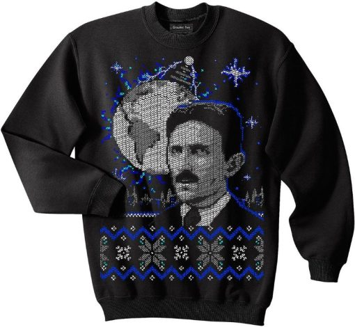 Nikola Tesla Christmas Sweater