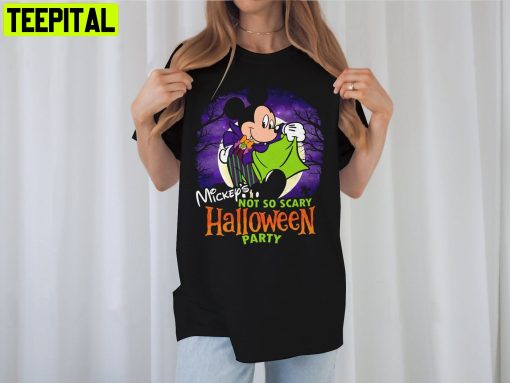 Not So Scary Mickey Mickey Mouse Halloween Unisesx T-Shirt