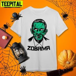 Obama Halloween Zombie Obama Retro Art Unisex T-Shirt