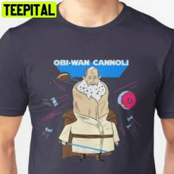 Obi Wan Cannoli Star Wars Pun Jedi Punny Retro Design T-Shirt