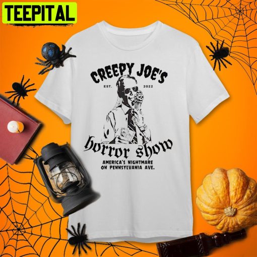 Official Creepy Joe’s Horror Show Halloween Retro Art Unisex T-Shirt