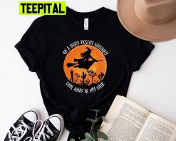 On A Dark Desert Highway Cool Wind In My Hair Spooky Witch Trending Unisex Shirt