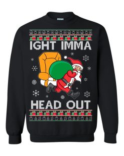 OnCoast Meme Ight Imma Head Out Ugly Christmas Sweater