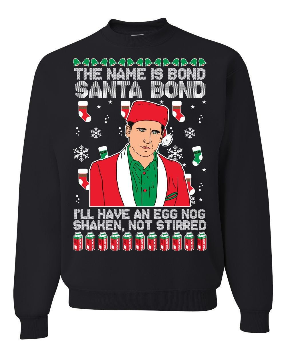 OnCoast The Office Michael Scott Shaken Not Stirred Ugly Christmas Sweater
