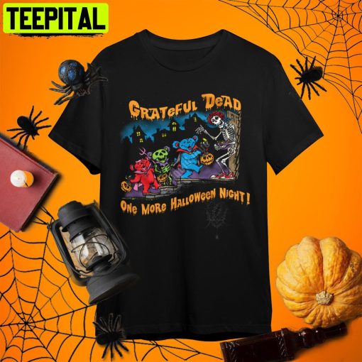 One More Halloween Night Grateful Dead Halloween Retro Art Unisex T-Shirt