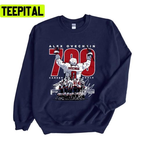 Ovechkin 700 Goals For Washington Capitals Fans Unisex Sweatshirt