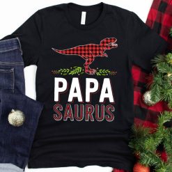 Papa Saurus Christmas T-Shirt