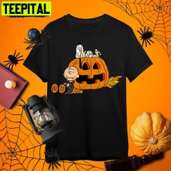 Peanuts Charlie Brown Halloween Retro Art Unisex T-Shirt