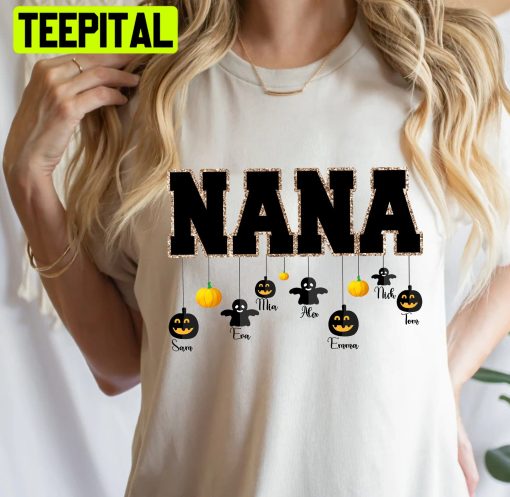 Personalized Nana Halloween Mom Grandma Mimi Nana Trending Unisex Shirt