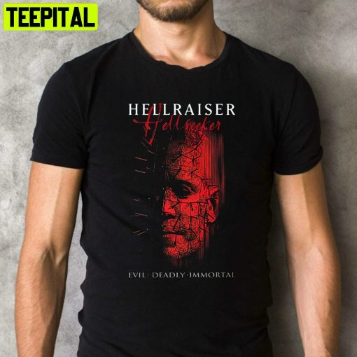 Pinhead Hellraiser Hellseeker Horror Scary Movie Retro Design T-Shirt