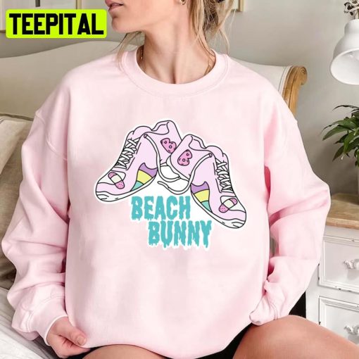 Pink Shoes Illustration Beach Bunny Unisex Sweatshirt