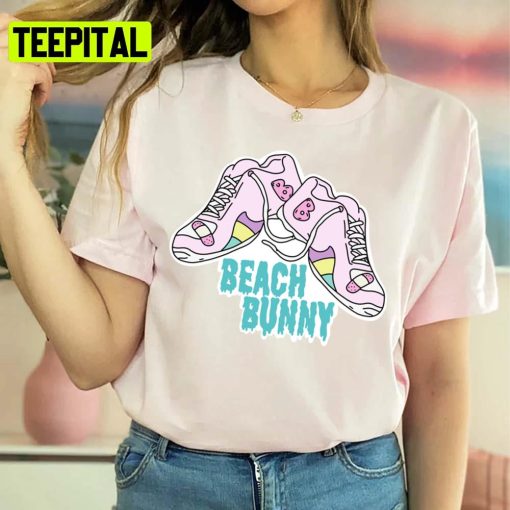 Pink Shoes Illustration Beach Bunny Unisex Sweatshirt