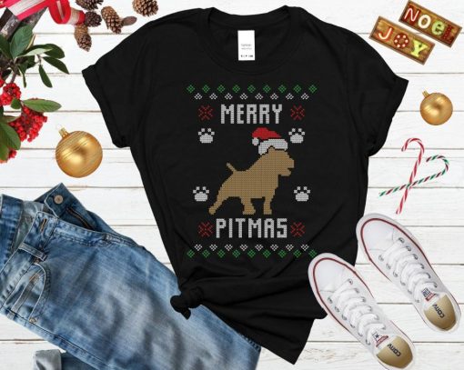 Pitbull Ugly Christmas Shirt