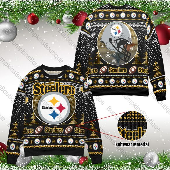 Pittsburgh Steelers Christmas Truck Ugly Christmas 3D Hoodie