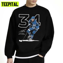 Player Ice Hockey 34 Auston Matthews Outline Unisex Sweatshirt