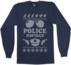 Police Navidad Ugly Christmas Sweater