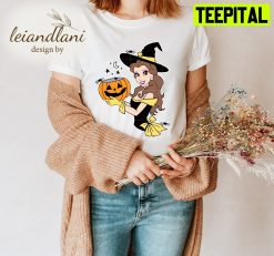 Princess Belle Witches Princess Trip For Girls Halloween Unisesx T-Shirt