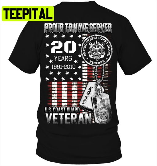 Proud To Have Served Us Coast Guard Veteran Trending Unisex T-Shirt