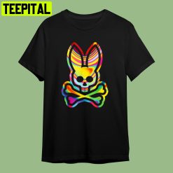 Psychedelic Bunny Psycho Bunny Retro Art Unisex T-Shirt