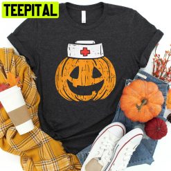 Pumpkin Halloween Nurse Trending Unisex Shirt