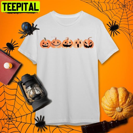 Pumpkin Halloween Pumpkin Retro Art Unisex T-Shirt