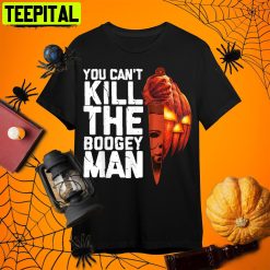 Pumpkin Horror You Cant Kill The Boogeyman Halloween Retro Art Unisex T-Shirt