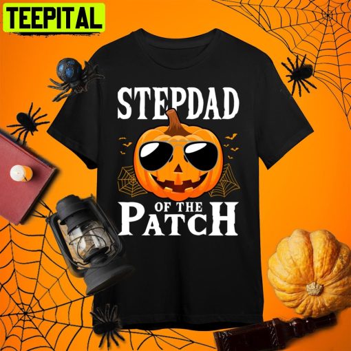 Pumpkin Of The Patch Halloween Stepdad Retro Art Unisex T-Shirt