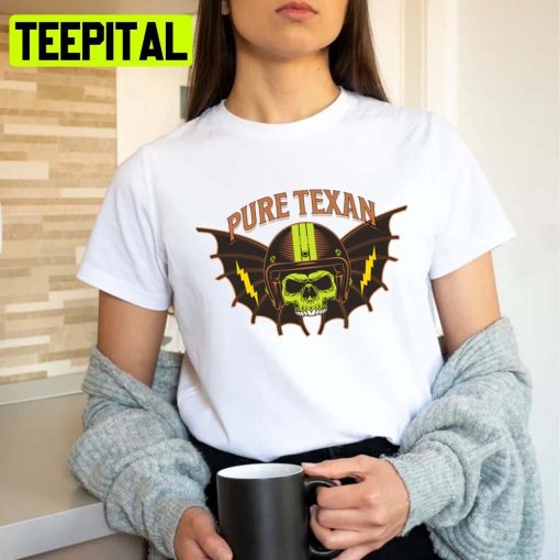 Pure Texan Skull Logo Art Unisex T-Shirt