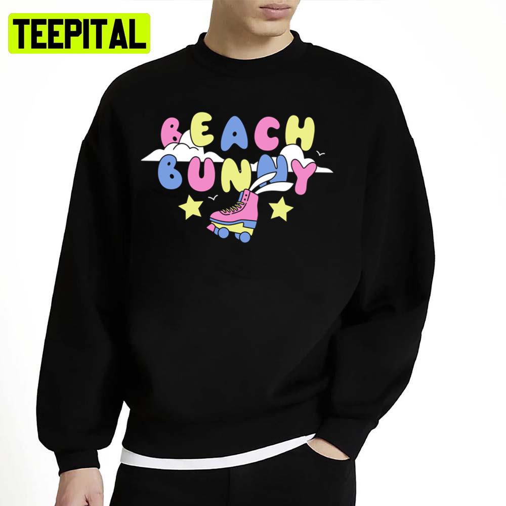 Quad Skates Design Beach Bunny Unisex Sweatshirt