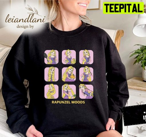 Rapunzel Moods Tangled Lost Princess Rapunzel Princess Disney Sweatshirt