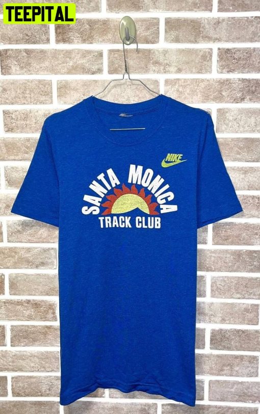 Rare Nike Santa Monica Track Club Retro Design T-Shirt