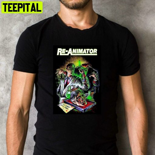 Re Animator 1985 Horror Scary Movie Retro Design T-Shirt