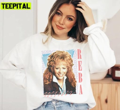 Reba Mcentire Vintage Faded 80s Style Fan Design Unisex Sweatshirt