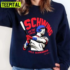 Red Design Kyle Schwarber Signature For The Fences Unisex Sweatshirt