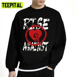 Red Heart Symbol Rise Against Unisex Sweatshirt