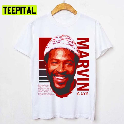 Red Portrait Art Marvin Gaye Tutu Off Unisex T-Shirt