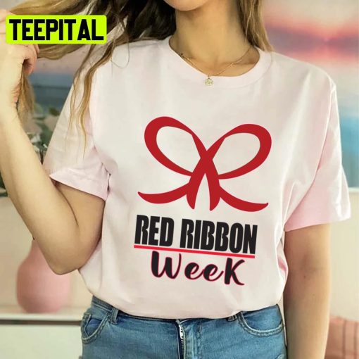 Red Ribbon Week Design Unisex T-Shirt