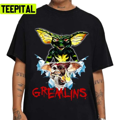 Red Text Design Mogwai Gremlins Unisex Sweatshirt