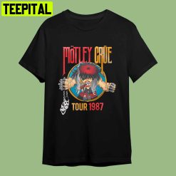 Replicated Motley Crue Tour 1987 Retro Art Unisex T-Shirt