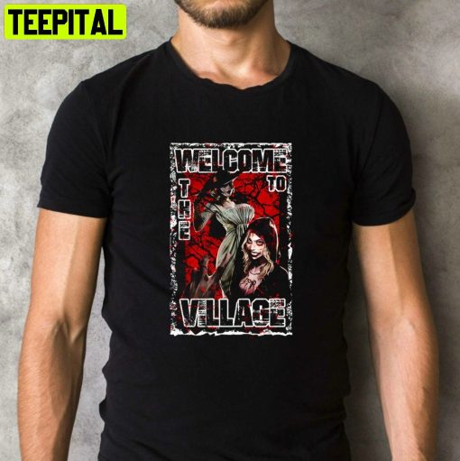 Resident Evil Lady Dimitrescu Welcome To The Village Scary Movie Retro Design T-Shirt