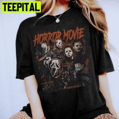 Retro 90s Horror Movies Scream Ghostface, Michael Myers, Freddy Kruger It Jason Trending Unisex T-Shirt